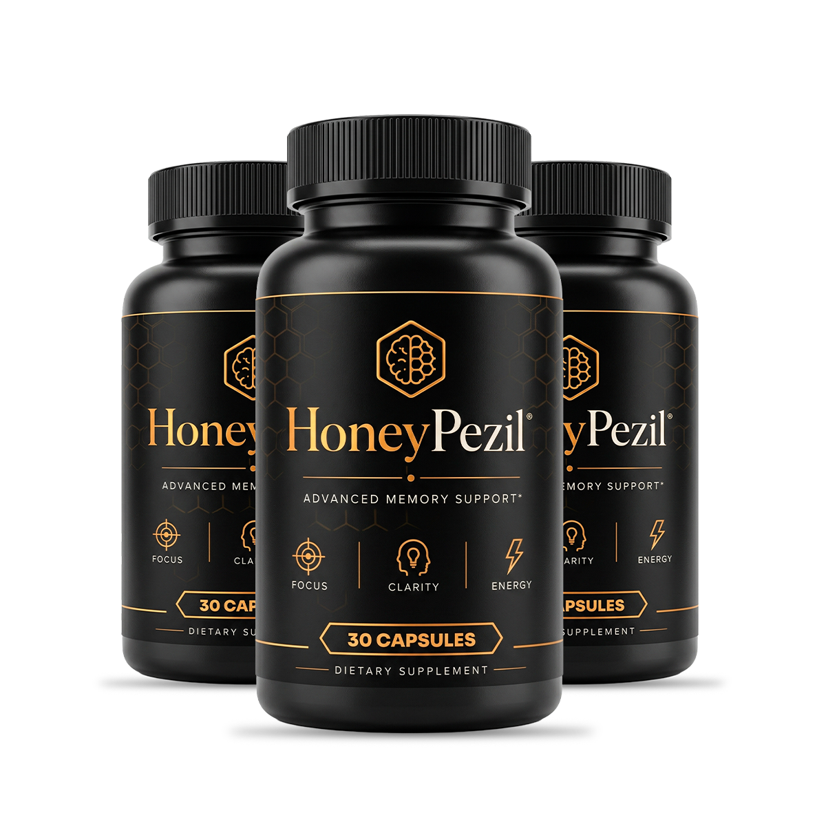 HoneyPezil memory and circulation support capsules